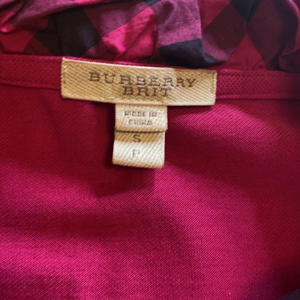 ❤️ Authentic Burberry Fushia Pink Short Sleeve Shirt, - Picture 6 of 8